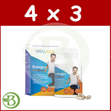 Pack 4x3 Energyx 30 Cápsulas Herbora