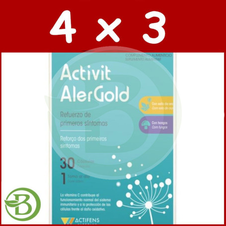 Pack 4x3 Activit Alergold 30 Capsulas Herbora