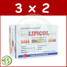 Pacote 3x2 Lipicol 60 Cápsulas Verde Dourado