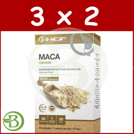 Pack 3x2 Maca 30 Capsulas Hcf