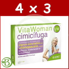 Pacote 4x3 Vitawoman Cimicifuga 60 Comprimidos Eladiet