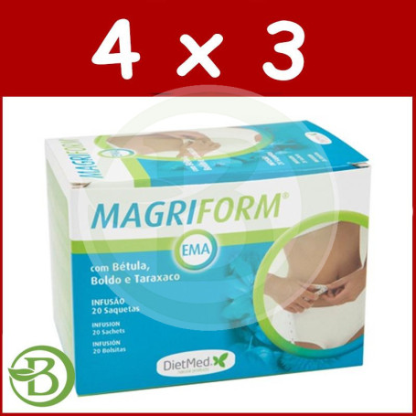 Pack 4x3 Magriform EMA 20 Bolsitas Infusión Dietmed