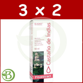 Pack 3x2 Fitoextract Castaño de Indias 50Ml. Eladiet