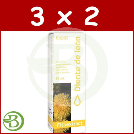 Pack 3x2 Fitoextract Diente de León 50Ml. Eladiet