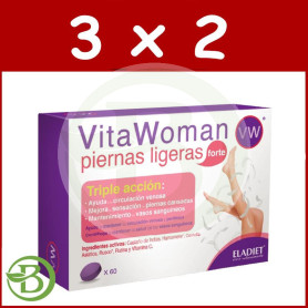 Pack 3x2 Vitawoman Piernas Ligeras Forte 60 Comprimidos Eladiet