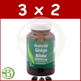 Pack 3x2 Ginkgo Biloba (Ginkgo Biloba) Health Aid