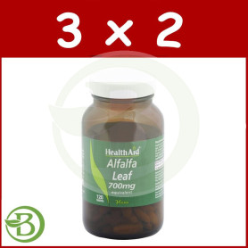 Pack 3x2 ALFALFA 120 COMPRIMIDOS HEALTH AID