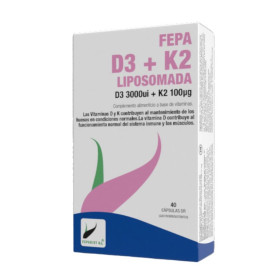 Fepa D3 + K2 Liposomada 40Cápsulas Fepadiet