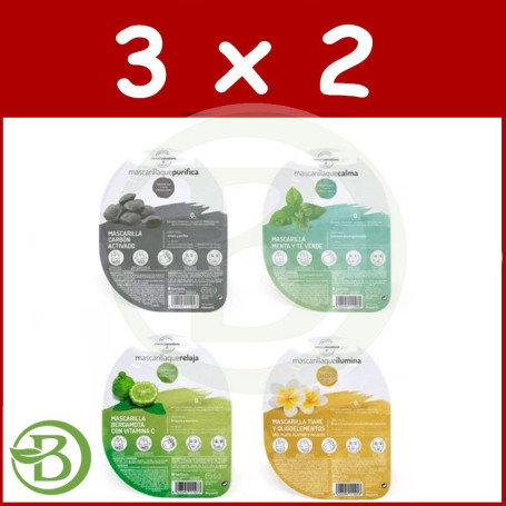 Pack 3x2 Mascarilla que Purifica Mimesis Sentations 40Ml. Herbora