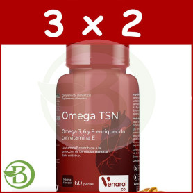 Pack 3x2 Venarol Omega Tsn 60 Perlas Herbora