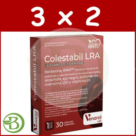 Pack 3x2 Colestabil Lra Advanced Fórmula 30 Capsulas Herbora