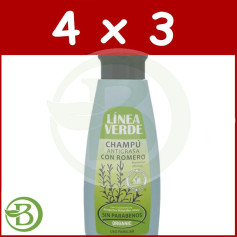 Pacote 4x3 Shampoo à Prova de Gordura com Linha Verde Alecrim