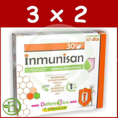 Pack 3x2 Inmunisan 30 Cápsulas Pinisan