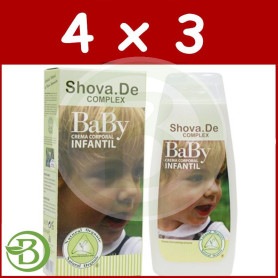 Pack 4x3 Crema Baby 250Ml. Shova De