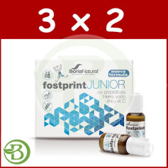 Pacote 3x2 Fost Print Junior 20 Frascos Soria Natural