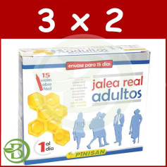 Embalagem 3x2 Geléia Real Adultos com 15 Frascos Pinisan