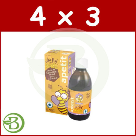 Pack 4x3 Jelly Kids Apetit 250Ml. Eladiet