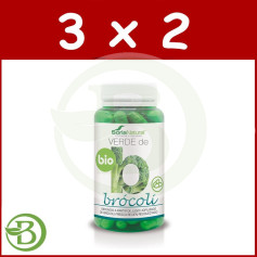 Brócolis Verde 3x2 Pacote de 80 cápsulas Soria Natural