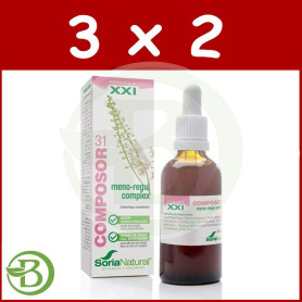 Pack 3x2 Composor 31 Meno-Regul Complex 50Ml. Soria Natural