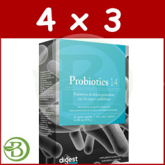 Pacote 3x2 probióticos 14 30 cápsulas de Herbora