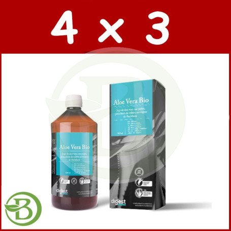 Pack 4x3 Aloe Vera Bio 1Lt. Herbora