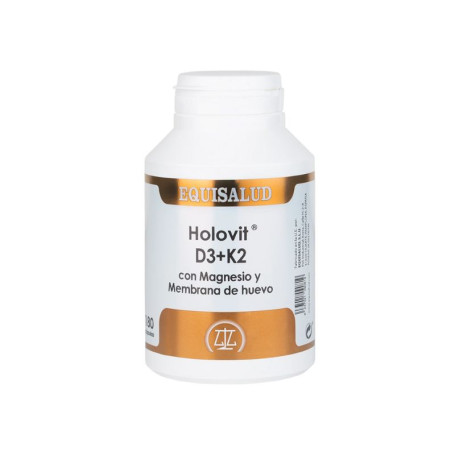 Holovit D3+K2+Mg e Membrana de Ovo 180Cápsulas Equisalud