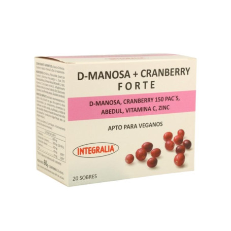 D-Manose + Cranberry Forte 20 Envelopes Integralia