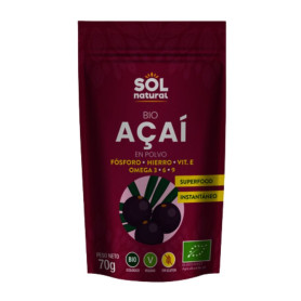 Açaí em Pó Orgânico 70 Gr Sol Natural