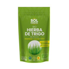 Pó de Grama de Trigo Orgânico 125Gr Sol Natural