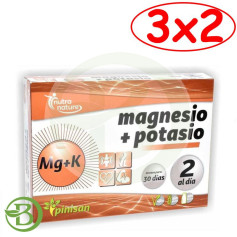 Pacote 3x2 Magnésio + Potássio 60 Comp Pinisan