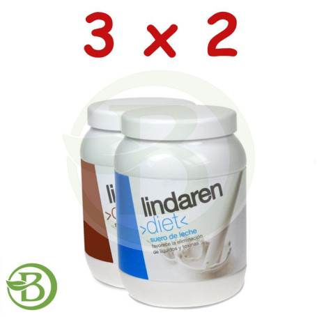 Pack 3x2 Suero de Leche Neutro 500Gr. Lindaren Diet