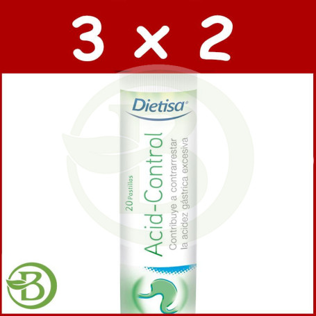 Pack 3x2 Acid-Control 20 Pastillas Dietisa