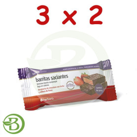 Pack 3x2 Herbopuntia Barrita Fresa 35Gr. Herbora