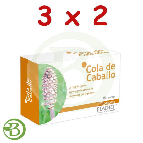 Pack 3x2 Cola Caballo 60 Comprimidos Eladiet