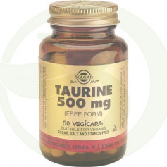 Taurina 500Mg. 50 cápsulas de Solgar