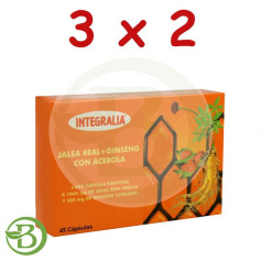 Pack 3x2 Geleia + Ginseng + Acerola 45 Cápsulas Integralia