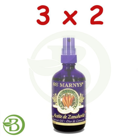 Pack 3x2 Aceite de Zanahoria 100Ml. Marnys