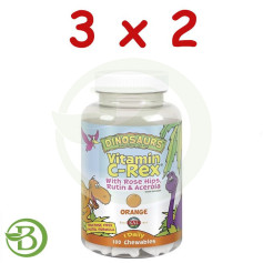 Pacote 3x2 Vitamina C Rex 100 Dinossauros Mastigáveis Kal