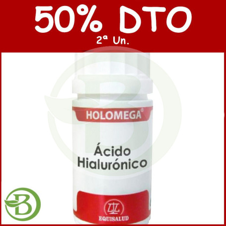 Holomega Acido Hialuronico 50 Cápsulas Equisalud Pack (2a Ud al 50%)