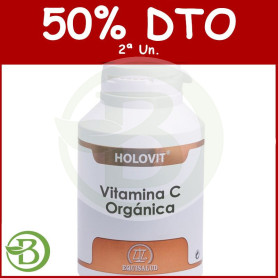 Holovit Vitamina C Orgánica 180 Cápsulas Equisalud Pack (2a Ud al 50%)