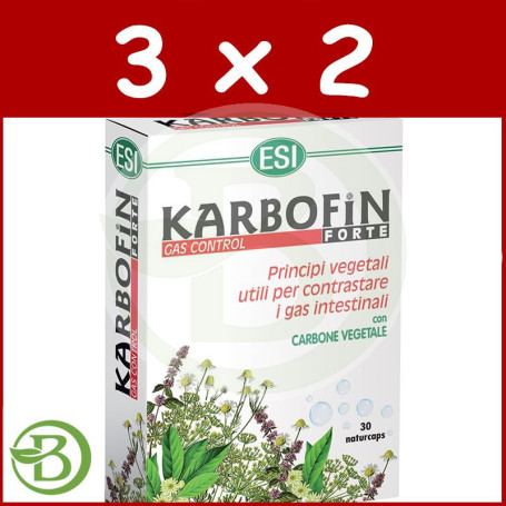 Pack 3x2 Karbofin Forte 30 Cápsulas ESI - Trepat Diet