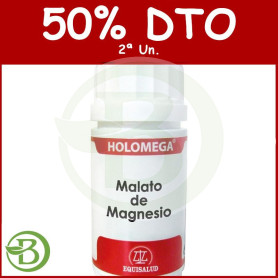 Holomega Malato De Magnesio 50 Cápsulas Equisalud Pack (2a Ud al 50%)