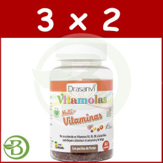 Pacote 3x2 Vitamolas Multivitamínico Adulto 60 Gomas Drasanvi