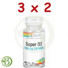 Pacote 3x2 Super D3 4000Ui 100 Pérolas Solaray