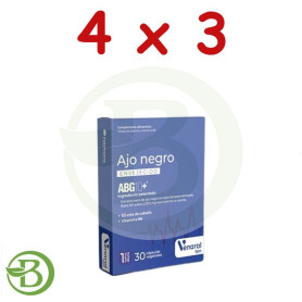 Pack 4x3 Ajo Negro Envejecido 30 Capsulas Herbora