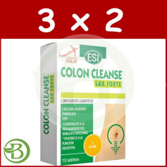 Pacote 3x2 Colon Cleanse Lax Forte 15 Comprimidos Esi