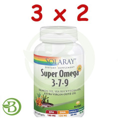 Pacote 3x2 Super Omega 3-7-9 120 Pérolas Solaray