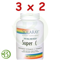 Pacote 3x2 Super C 100 Cápsulas Solaray