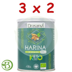 Pack 3x2 Farinha de Amêndoa Orgânica 375Gr. Keto Drasanvi