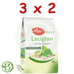 Pack 3x2 Lecigran (Lecitina de Soja IP) 500Gr. O celeiro